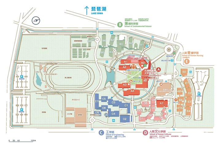 滋賀県立大学 キャンパスマップ